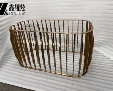 褐銅金發絲不銹鋼沙發桌